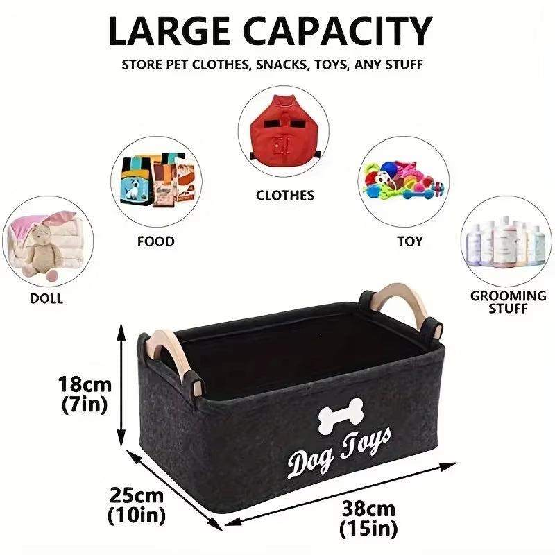 Storage Basket for Dog Toys
