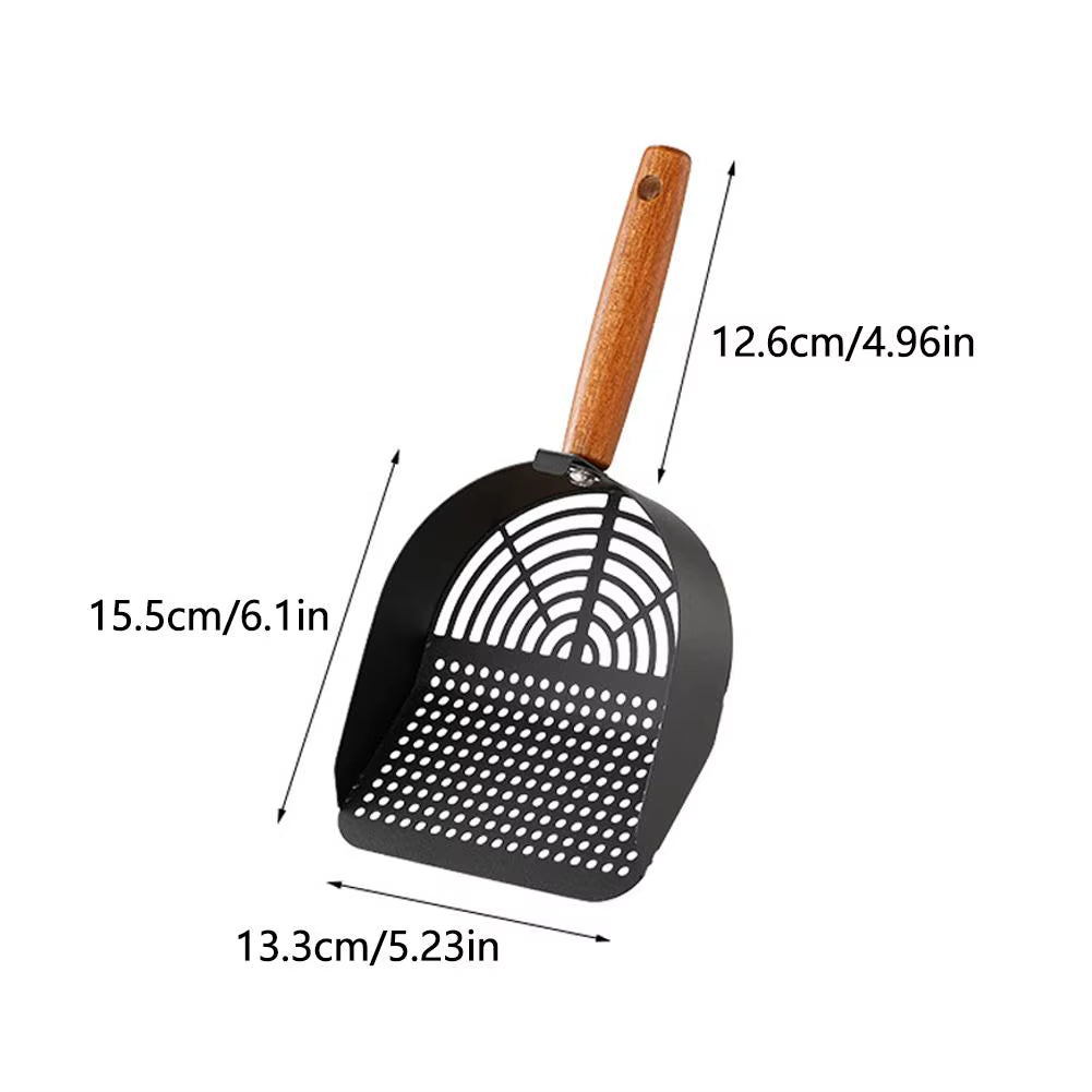 Professional Stainless Steel Sifter Shovel for All Litter Types