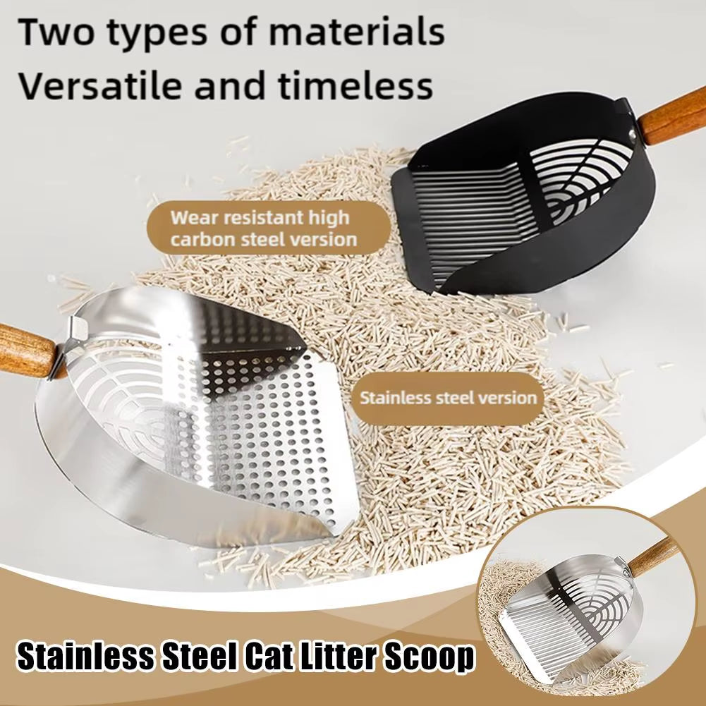 Professional Stainless Steel Sifter Shovel for All Litter Types