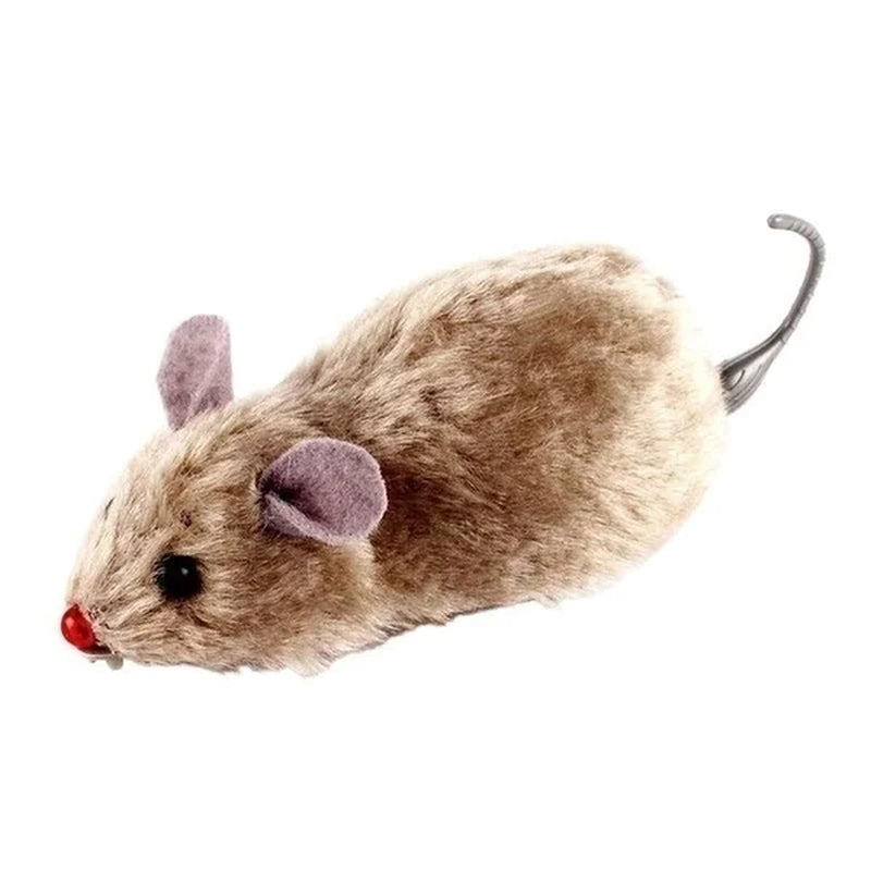 Lifelike Plush Running Mouse Toy