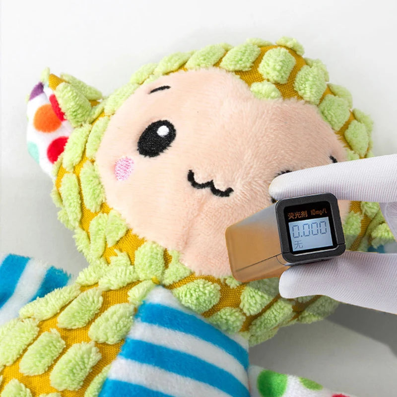 Durable Squeaky Dog Chew – Interactive Plush for Teeth Cleaning