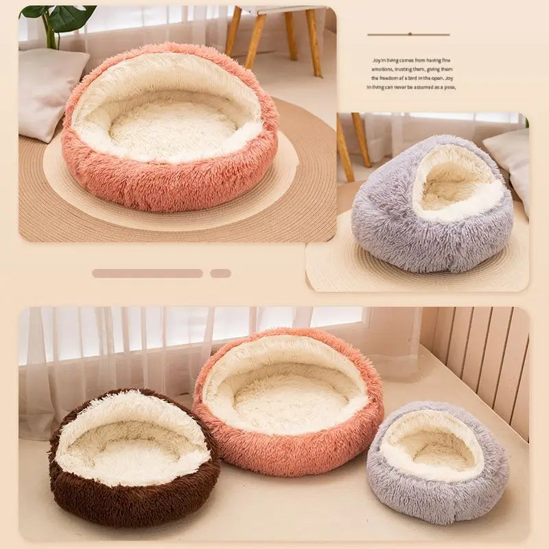 2 in 1 Soft Plush Pet Bed