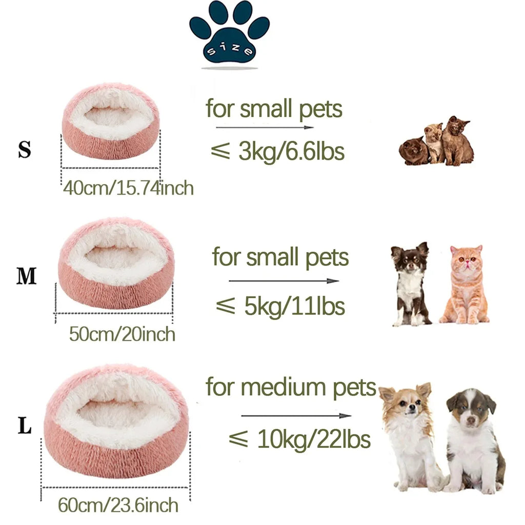 2 in 1 Soft Plush Pet Bed