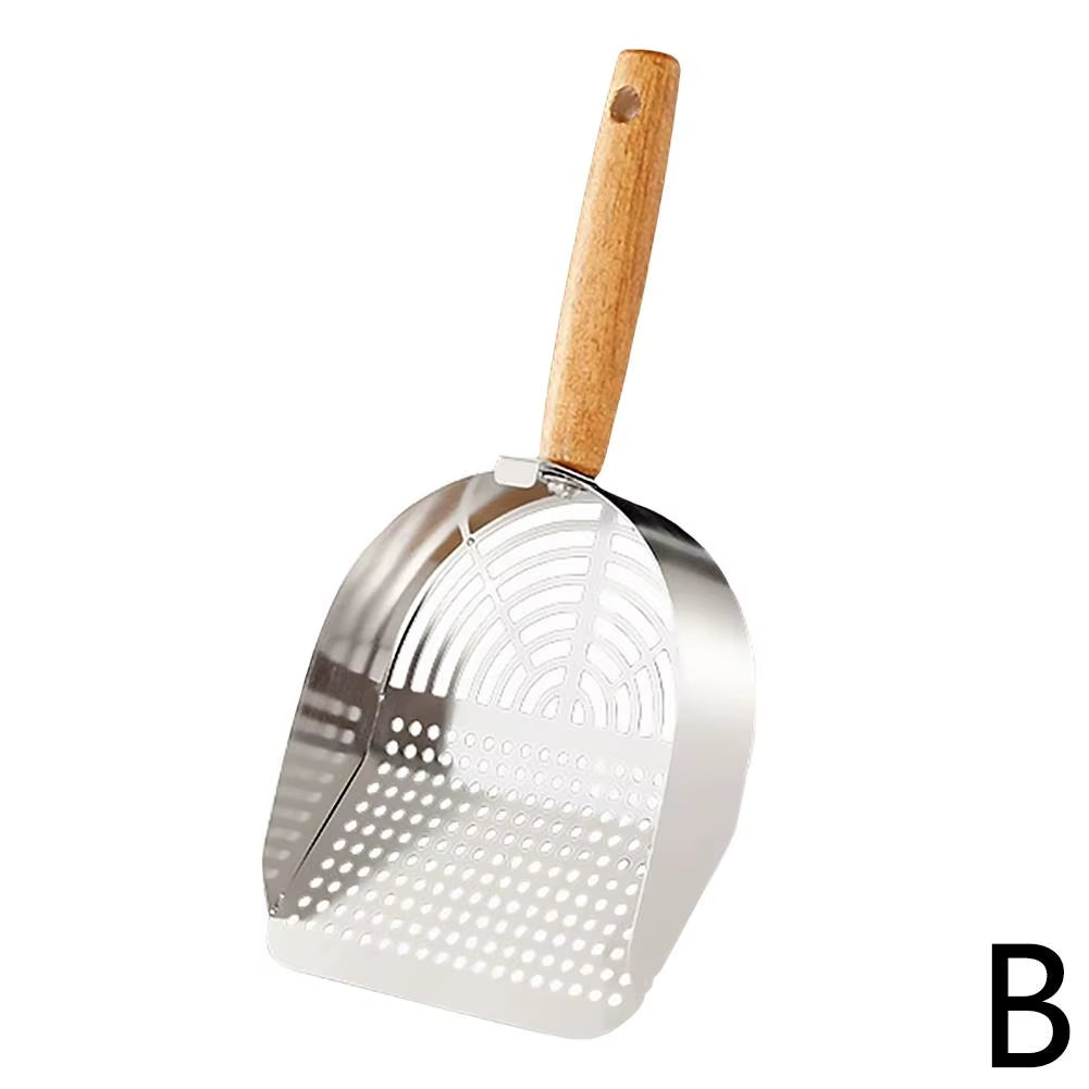 Professional Stainless Steel Sifter Shovel for All Litter Types