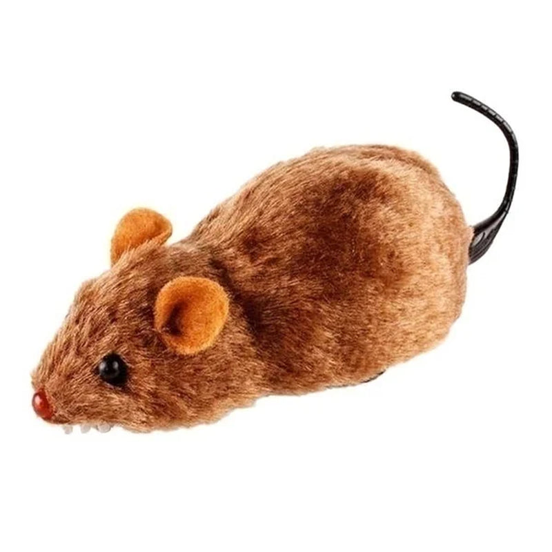 Lifelike Plush Running Mouse Toy