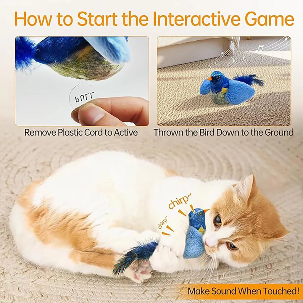 The Playful Predator: Interactive Hanging Bird Cat Toy