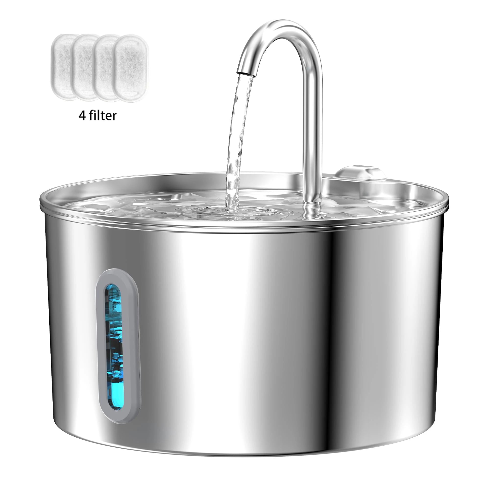 2.2L Stainless Steel Automatic Cat Water Fountain