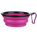 Collapsible Silicone Pet Travel Bowl with Carabiner