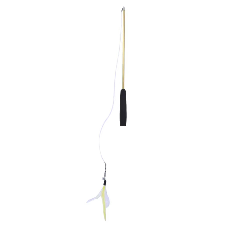 3-Tier Telescopic Kitty Wand – Extendable Fishing Pole Toy for Active Play and Exercise