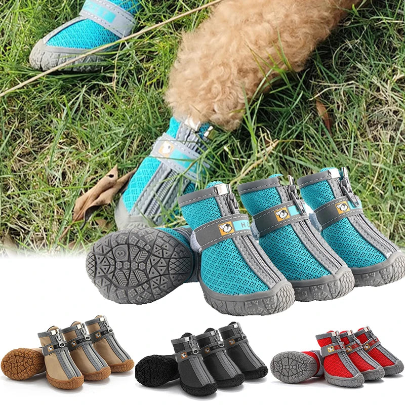 Warm Non-Slip Dog Shoes for Climbing and Snow