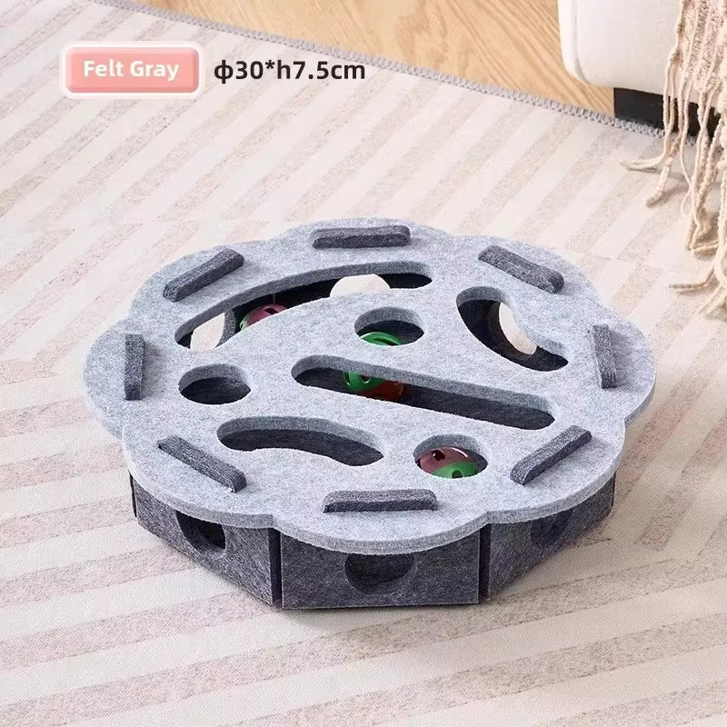 Felt Cat Exercise & Hunting Puzzle Toy