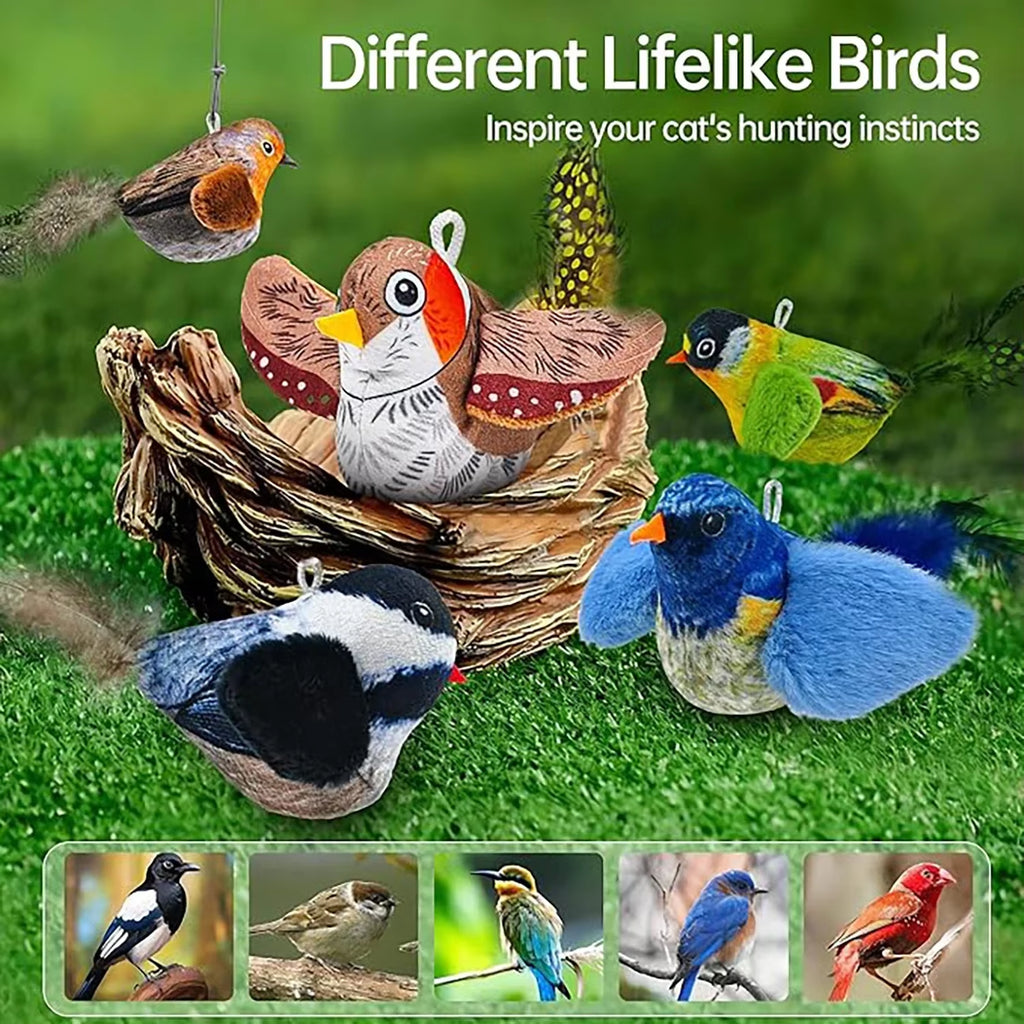 The Playful Predator: Interactive Hanging Bird Cat Toy