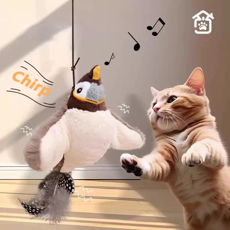 The Playful Predator: Interactive Hanging Bird Cat Toy