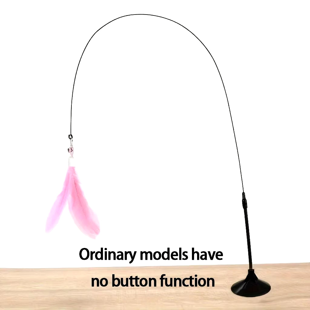 Hands-Free Interactive Cat Teaser & Feather Wand