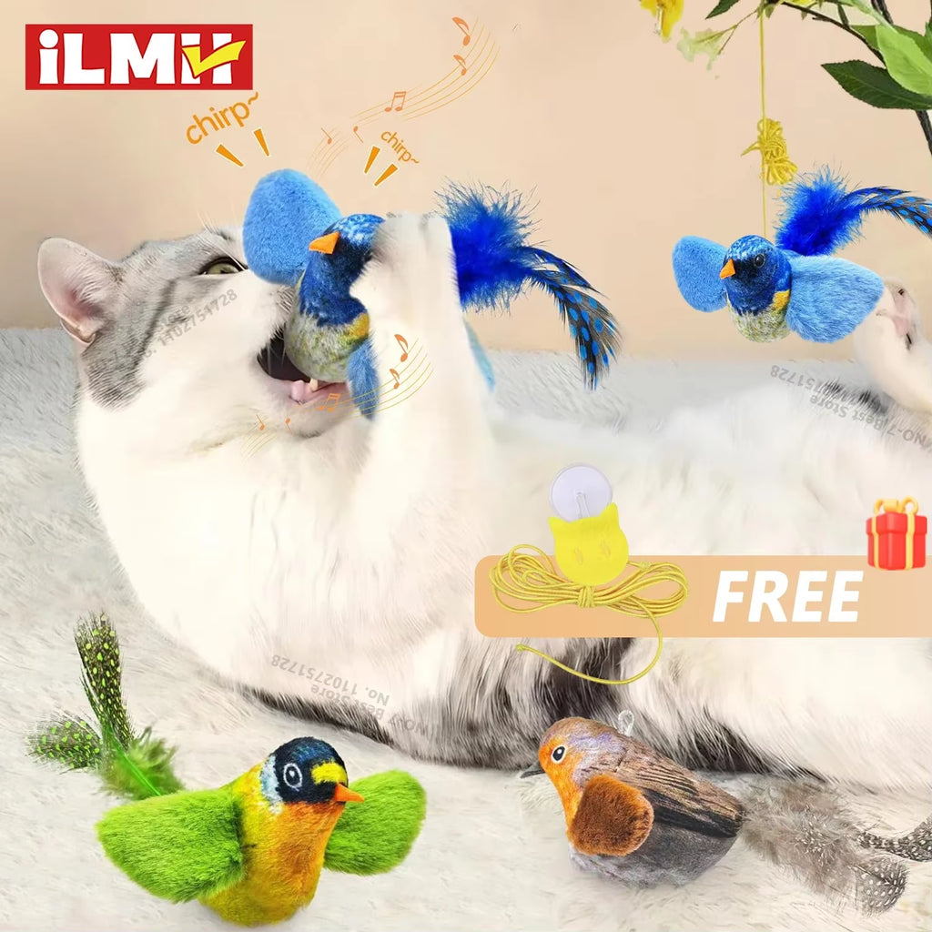 The Playful Predator: Interactive Hanging Bird Cat Toy
