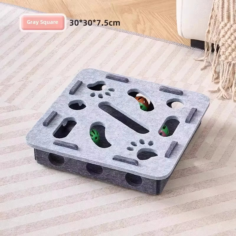 Felt Cat Exercise & Hunting Puzzle Toy