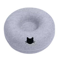 2-in-1 Felt Cat Tunnel & Donut Bed