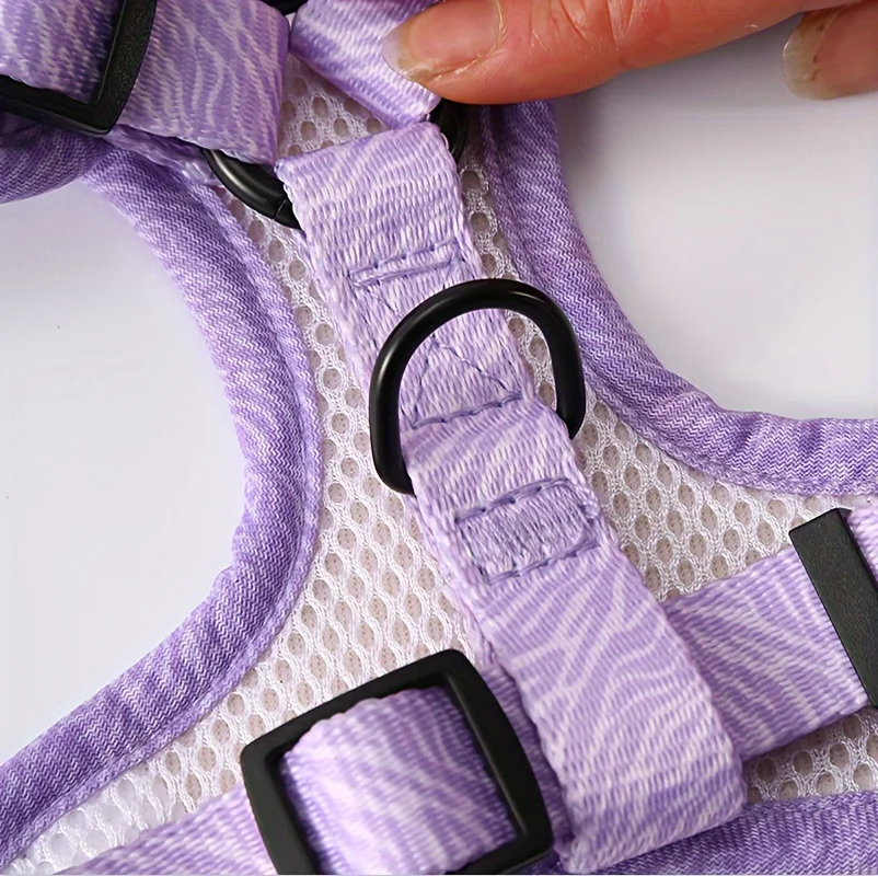 Breathable Knit Fabric Dog Harness & Leash Set - All-Season Vest