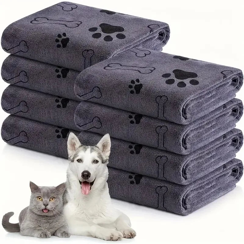 Quick-Drying Pet Microfiber Bath Towel