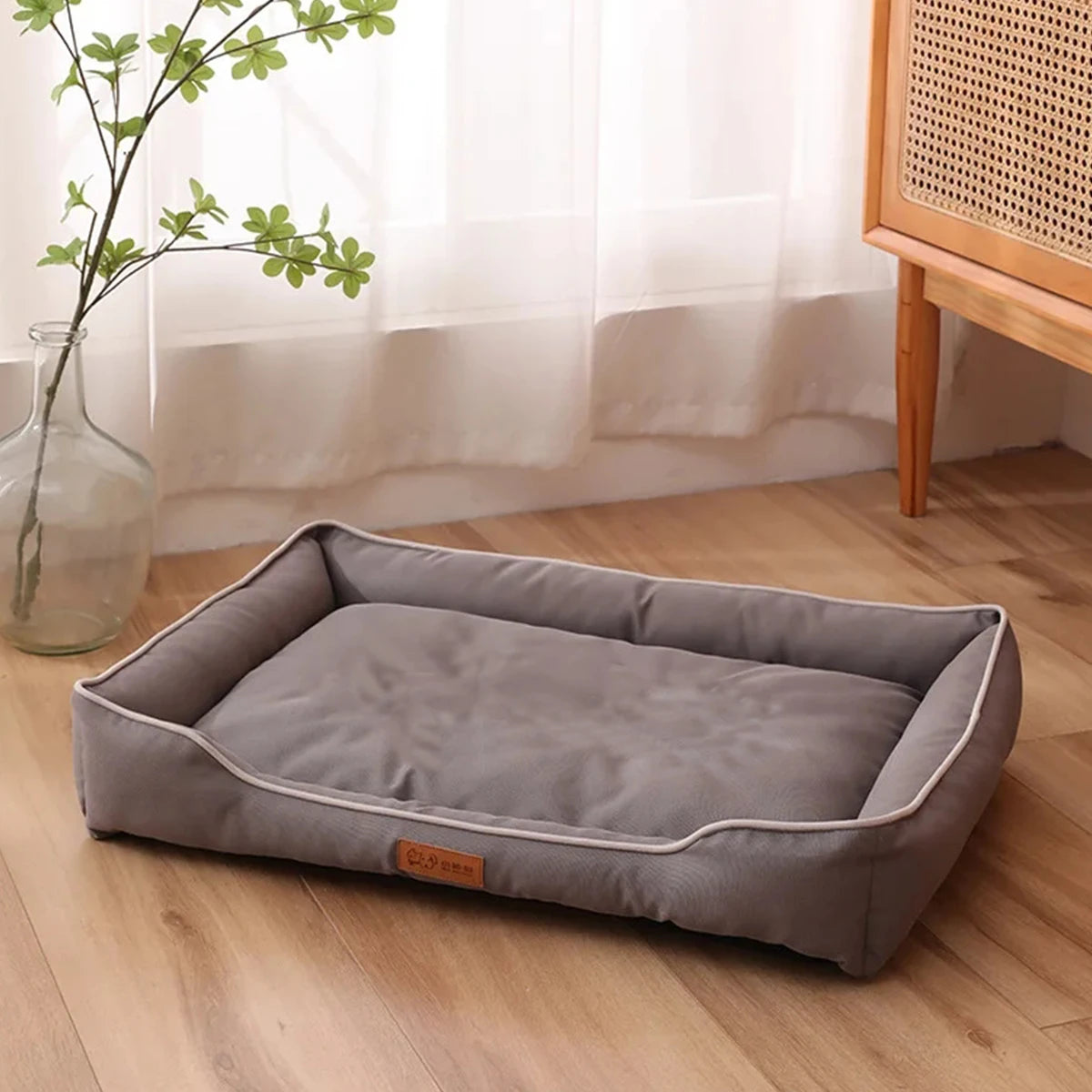 Soft Plush Rectangular Pet Bed