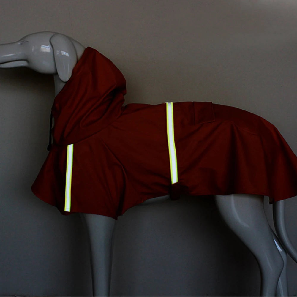 Hooded Waterproof Dog Raincoat
