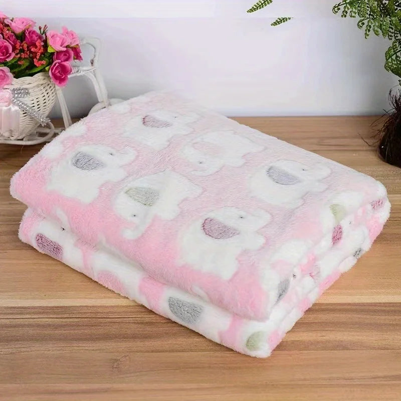 Soft and Cozy Elephant Pet Blanket