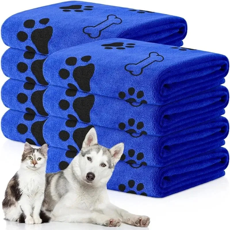 Quick-Drying Pet Microfiber Bath Towel