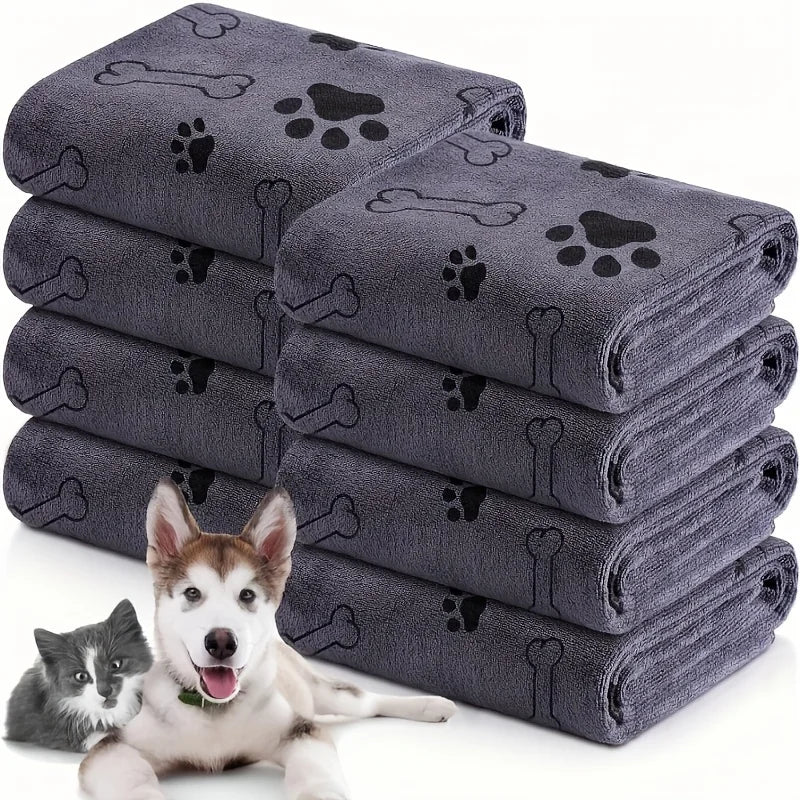Quick-Drying Pet Microfiber Bath Towel