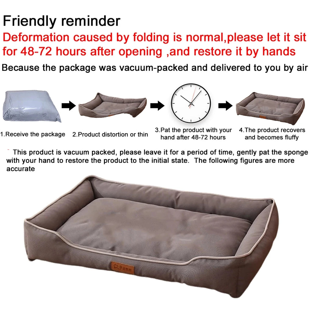 Soft Plush Rectangular Pet Bed