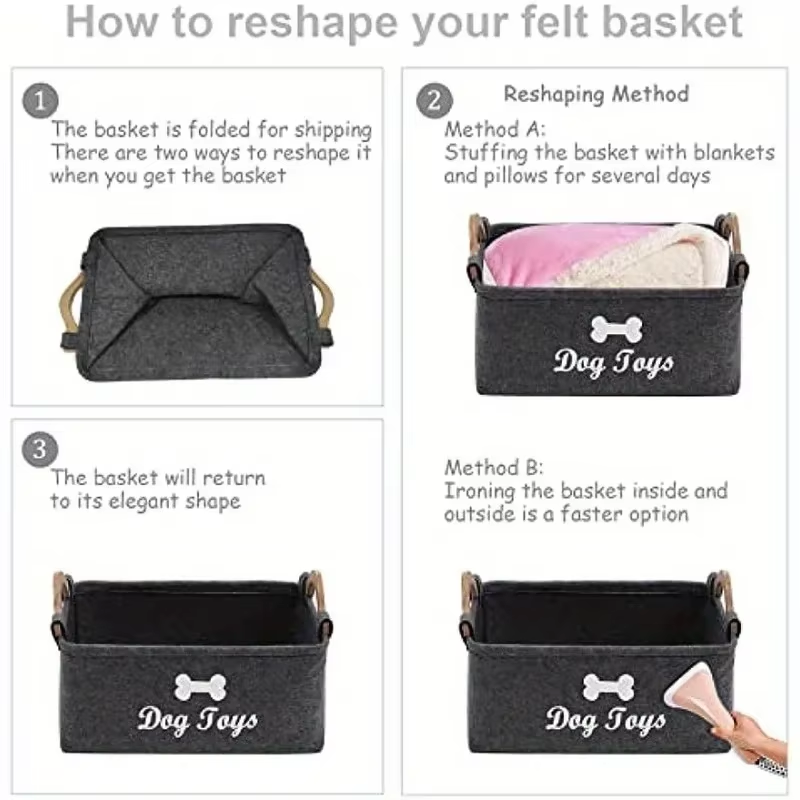 Storage Basket for Dog Toys