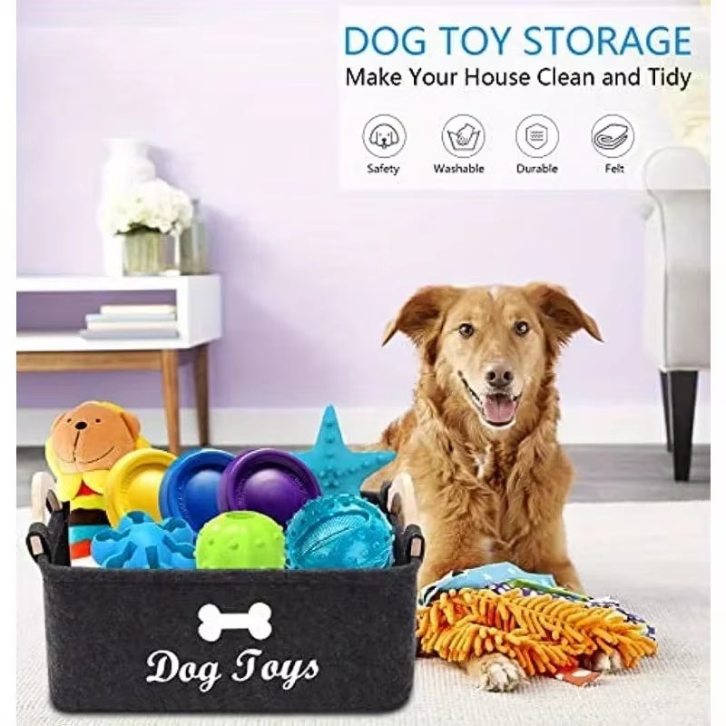 Storage Basket for Dog Toys