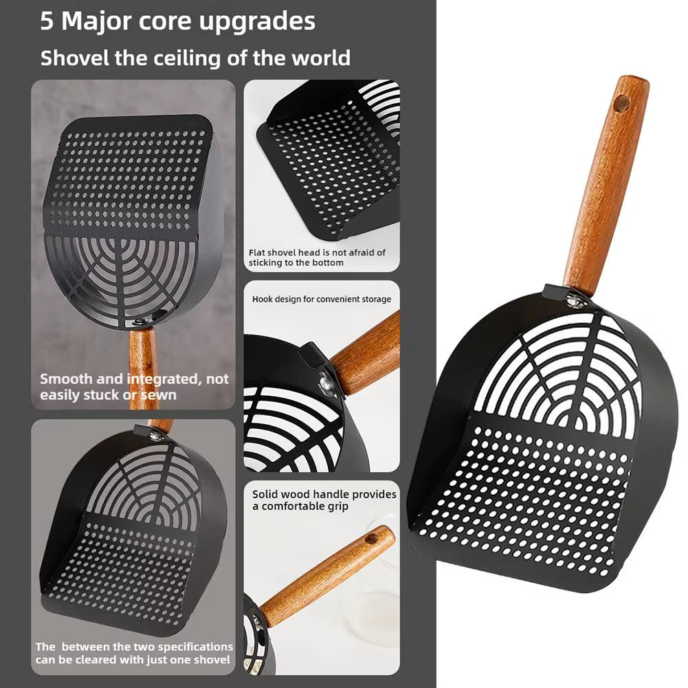 Professional Stainless Steel Sifter Shovel for All Litter Types