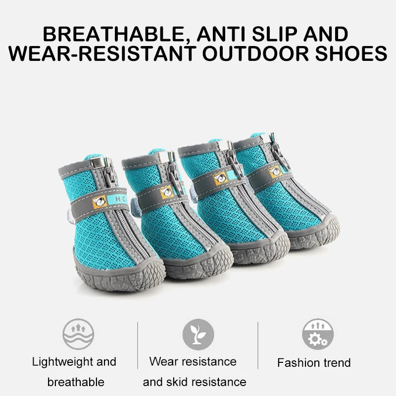Warm Non-Slip Dog Shoes for Climbing and Snow