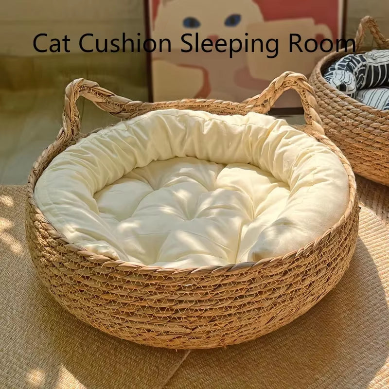 Four Seasons Universal Pure Handmade Vine Woven Cat Nest 