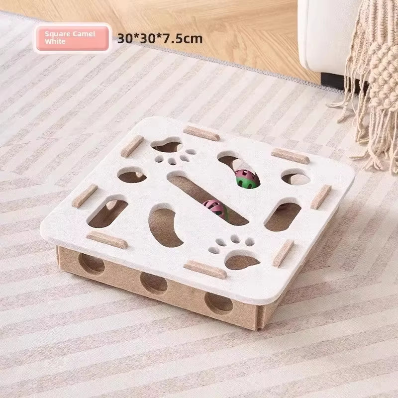Felt Cat Exercise & Hunting Puzzle Toy