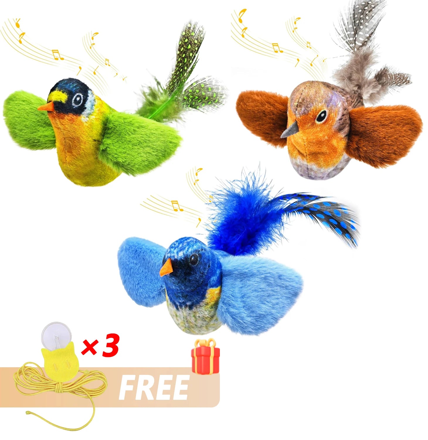 The Playful Predator: Interactive Hanging Bird Cat Toy