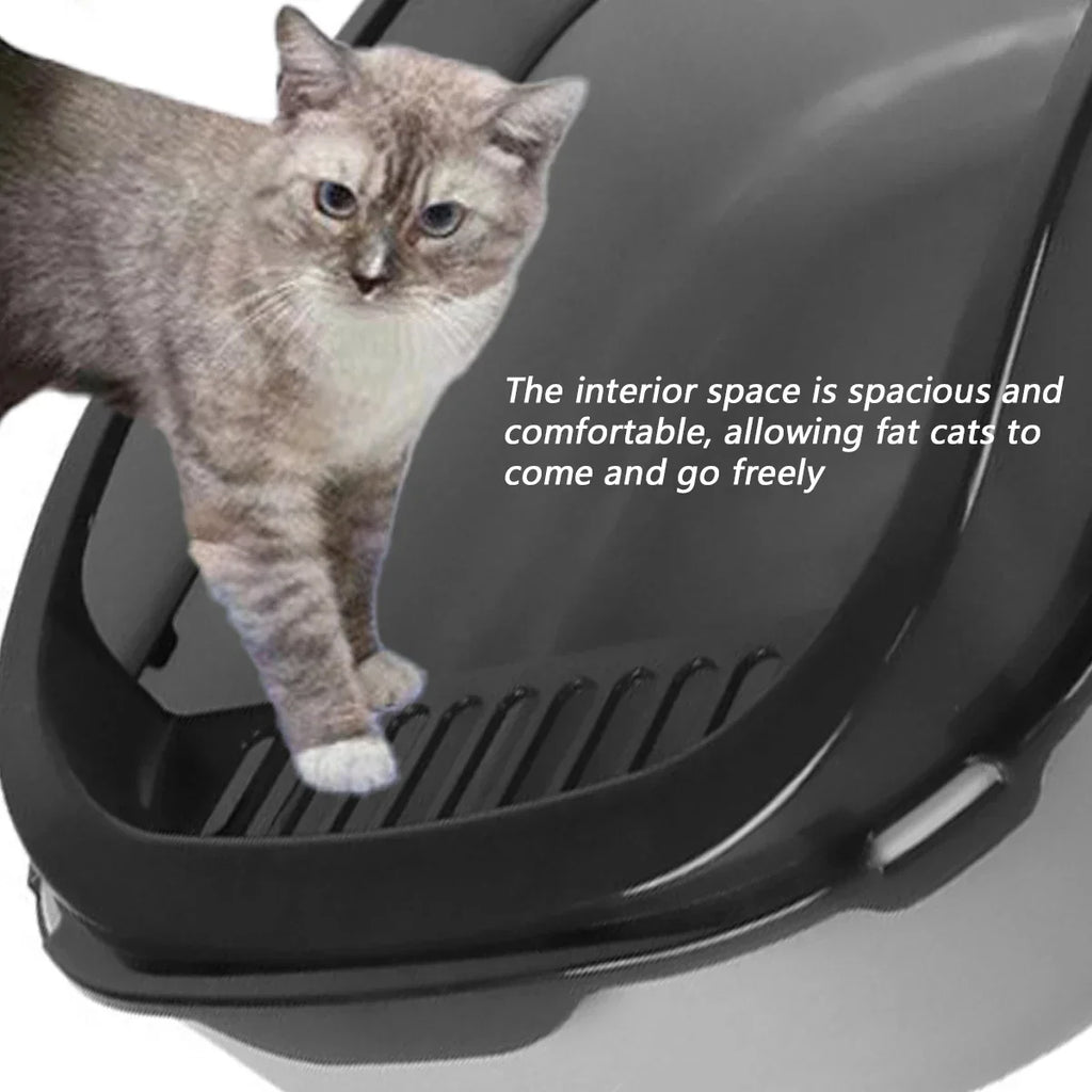High-Side Cat Litter Box with Scoop