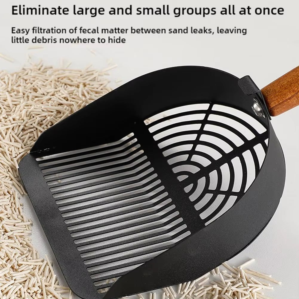 Professional Stainless Steel Sifter Shovel for All Litter Types